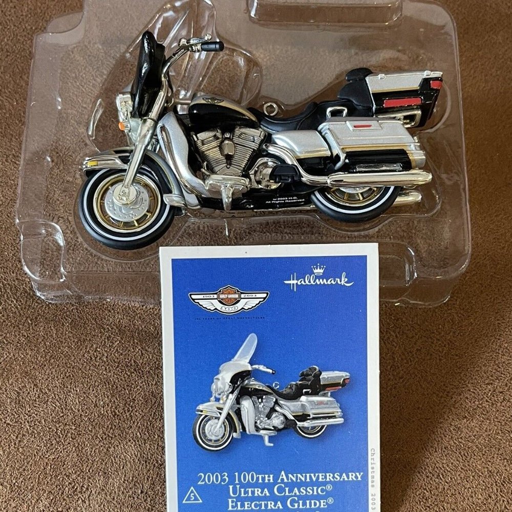 Hallmark Keepsake Ornaments 2003 100th Anniversary Ultra Classic Electra Glide C
